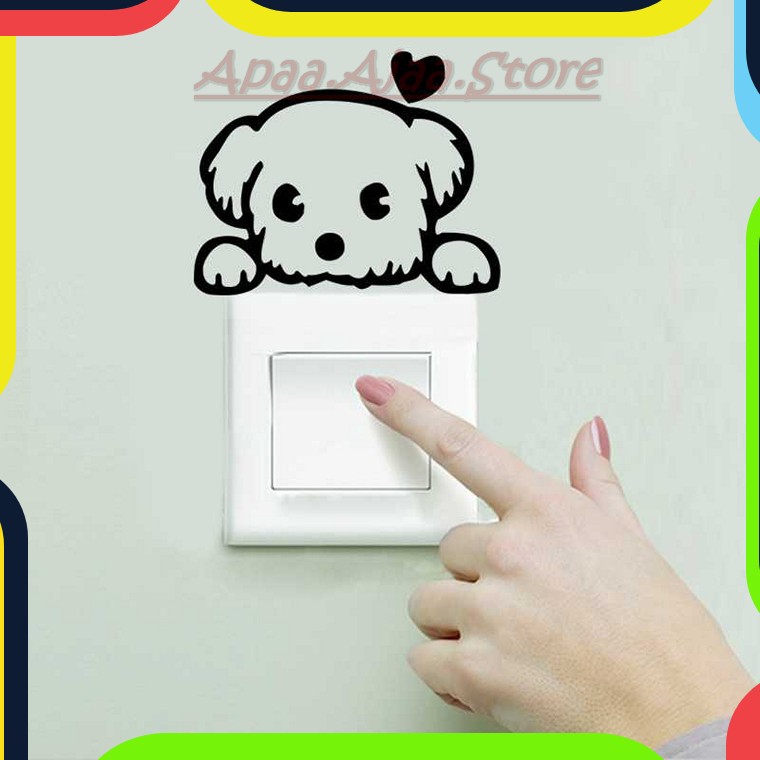 Bayar Ditempat Sticker Wallpaper Dinding Love Dog