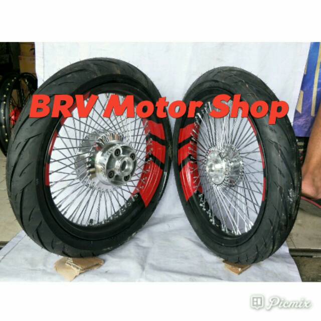 Velg Jari Jari Seribu Vixion Old Vixon New Nvl - Velg Vixion Ples Ban Irc Ful Set Komplit Ring 17