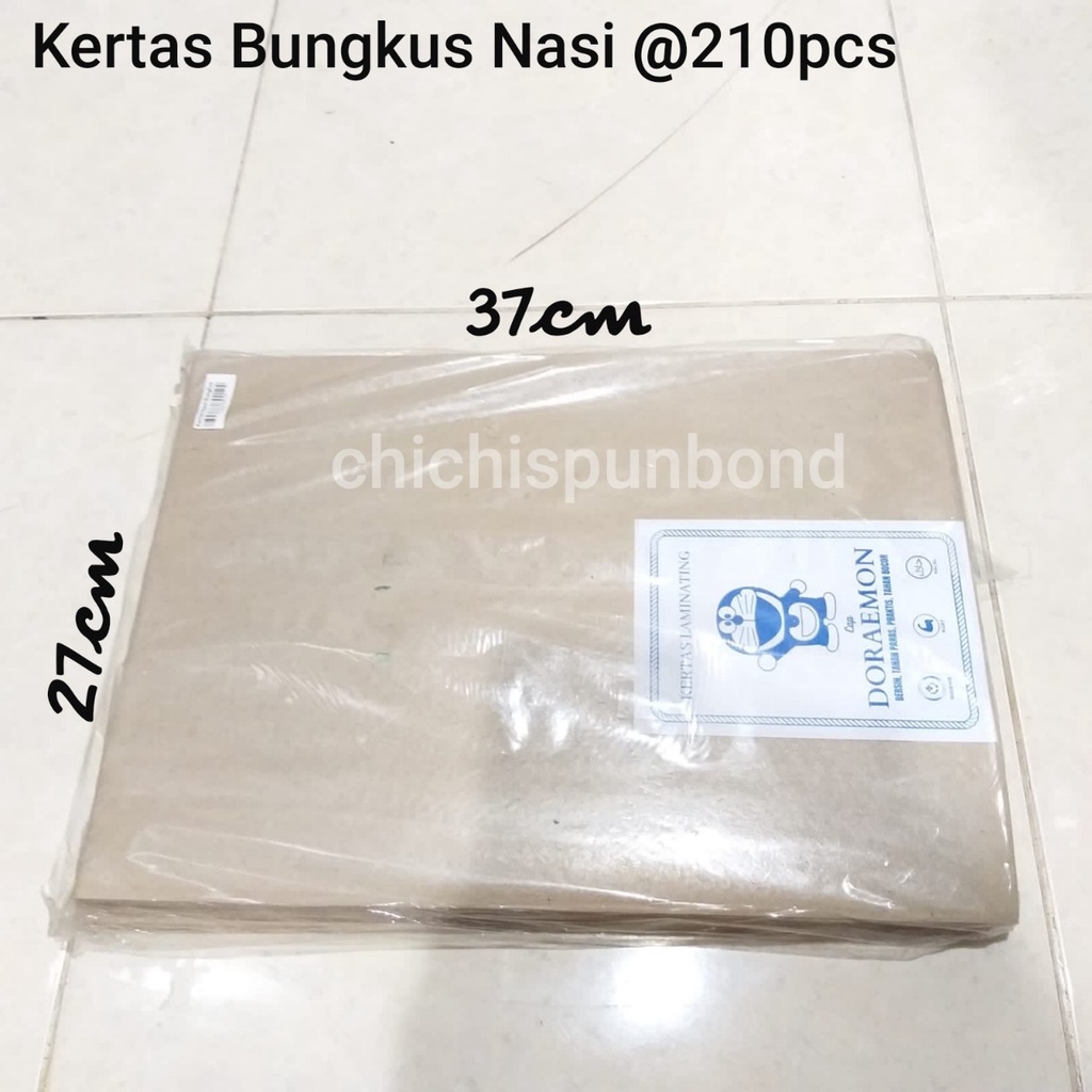 Kertas bungkus nasi / kertas coklat / kertas minyak / kertas pembungkus makanan