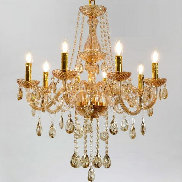  Lampu  hias  gantung chandelier kristal dekorasi rumah ruang 