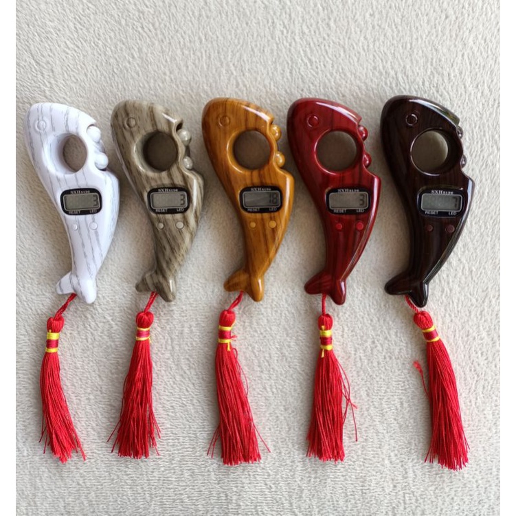 Tasbih digital kayu LED tanpa Alarm model kayu SXH 5136