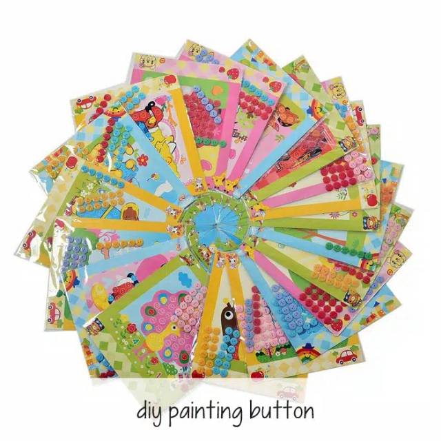 DIY PAINTING BUTTON / ART AND CRAFT KERAJINAN TANGAN ANAK KANCING