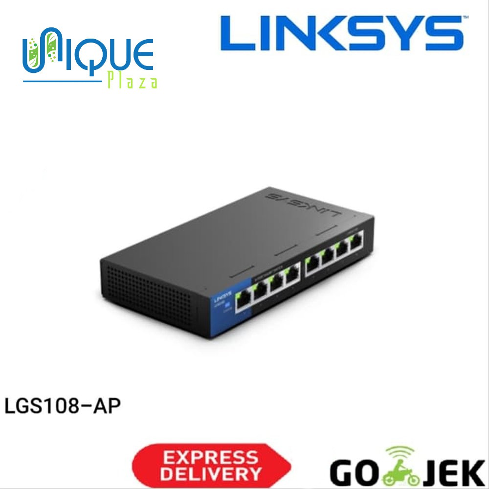 LINKSYS LGS108-AP : 8-Port Business Desktop Gigabit Unmanaged Metal Case Switch