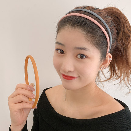 [ Korean INS Style Candy Color Headbands ] [ Girls Anti-Slip Simple Style Hair Hoop ] [Headwear For Washing Face Makeup]