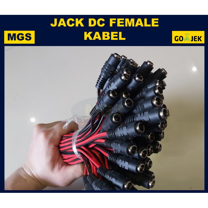 10Pcs Jack DC Female Kabel