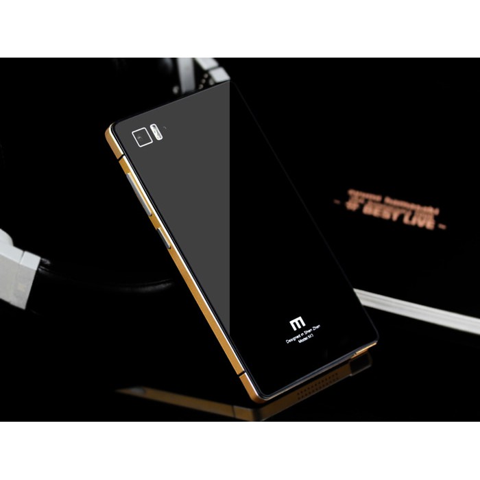 Aksesoris Hape-ALUMINIUM CASE Xiaomi Mi3 Mi4 Mi4w 4G tempered glass back cover hard