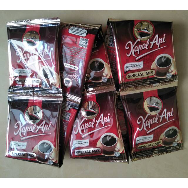 

Kopi kapal api special mix 1 renceng (isi 10 bungkus @ 25)