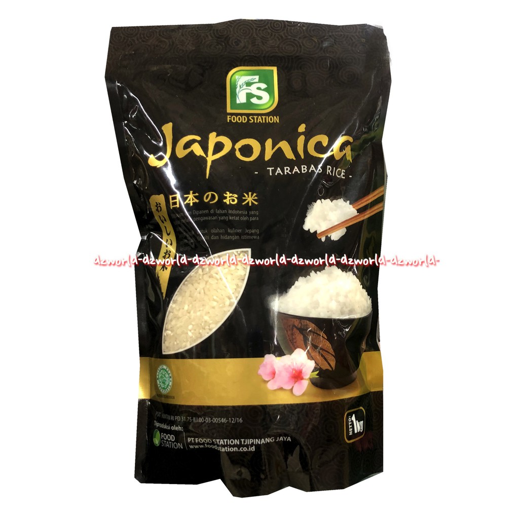 Japonica Tarabas Rice Food Station 1Kg Beras Jepang Pulen Japaness Rice Japponica Japoinica