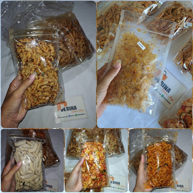 Jual Basreng 100 250gr Camilan Pedas Gurih Makroni Krupuk