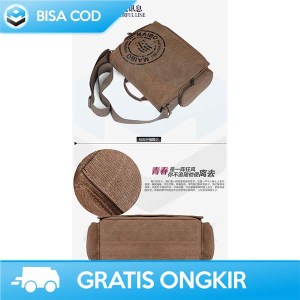 MASSENGER BAG MEN NYLON TAS SELEMPANG ORIGINAL BY MANJIANGHONG 1124