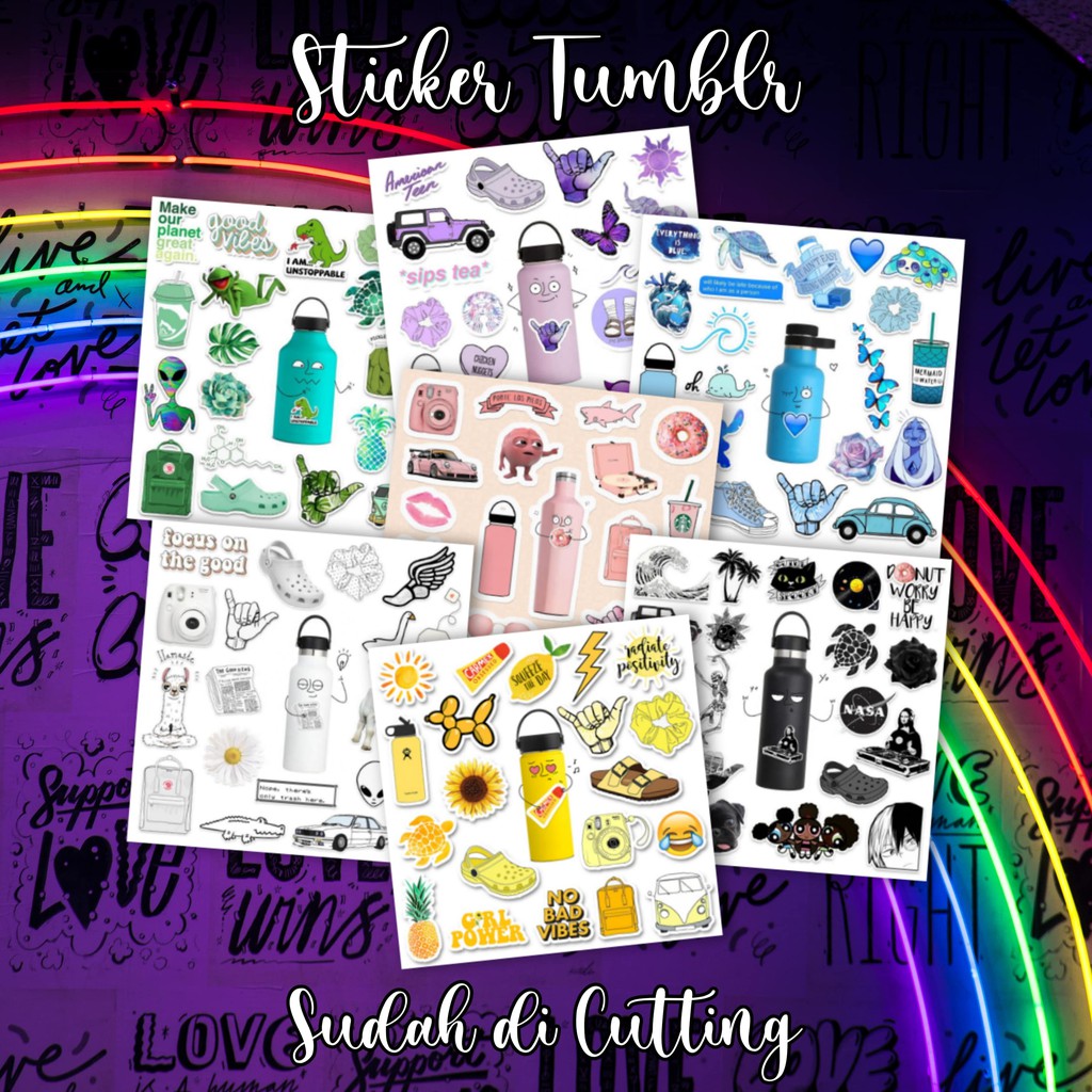 

STICKER AESTHETIC TUMBLR GILR POWER STICKER TUUMBLR AESTHETIC GOOD VIBES PACK BY OKASHI STORE