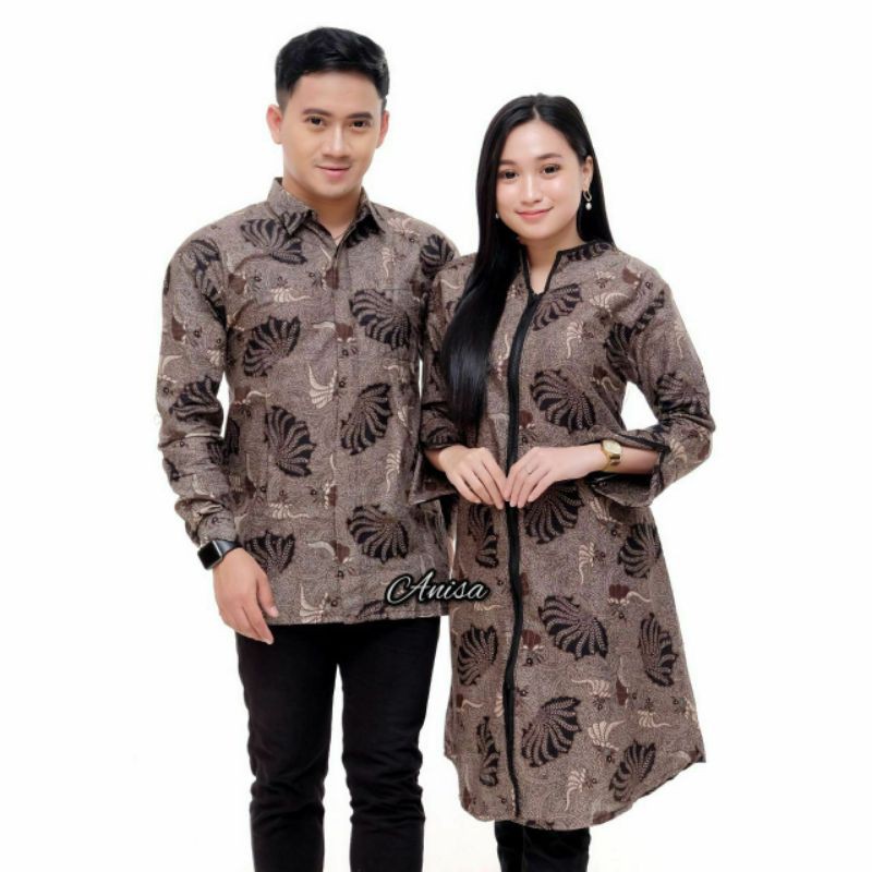 NEW FESHION BATIK COUPLE TUNIK ZIPPER