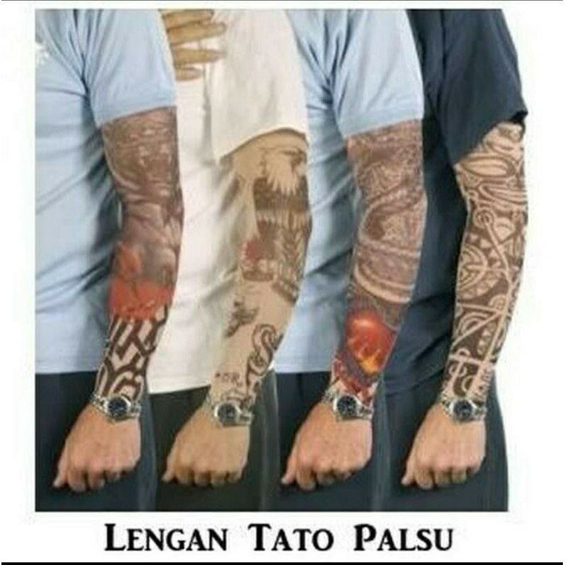 Manset Tato Sleeve  handsock sarung lengan motif Tatto pria dewasa