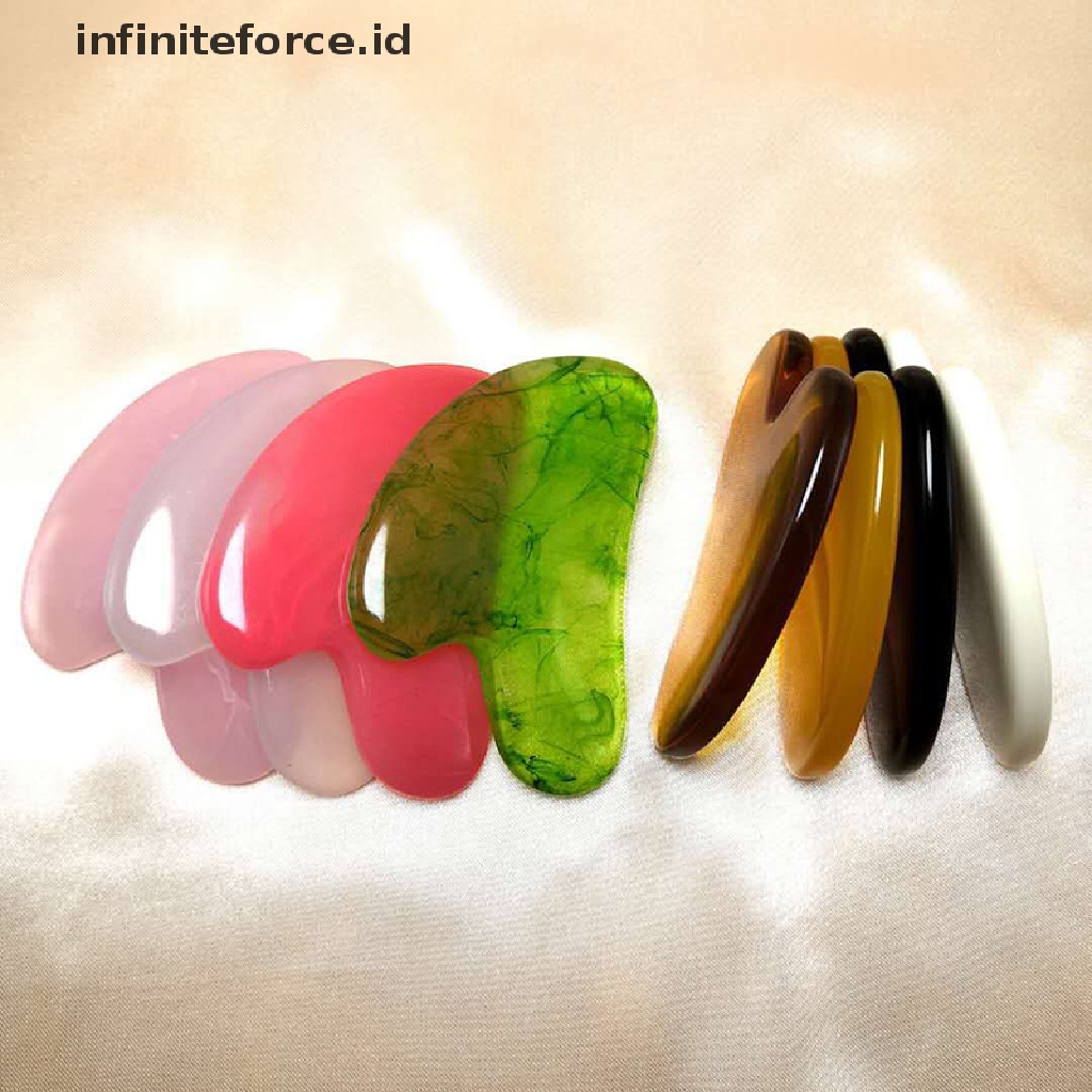 (infiniteforce.id) 2pcs / Set Alat Pijat Roller Gua Sha Untuk Pelangsing / Pengencang Kulit Wajah / Tubuh