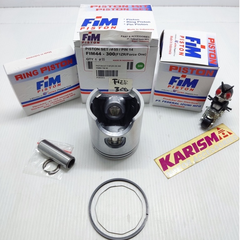 Piston Kit F1 Fizr Os Oversize STD 50 100 150 200 250 300 350 400 Pin 14 Fim 44