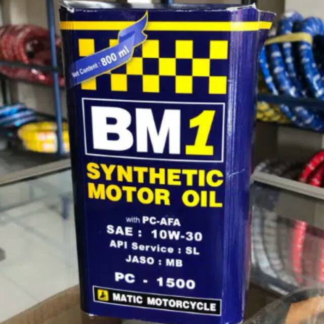 OLI MESIN BM1 MATIC SYNTHETIC OIL 10W-30 800ML DIJAMIN ASLI BM 1