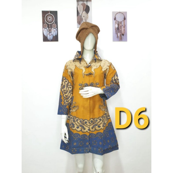 TUNIK  / DRESS WANITA BATIK CAP LAPIS FURING / TRIKOT