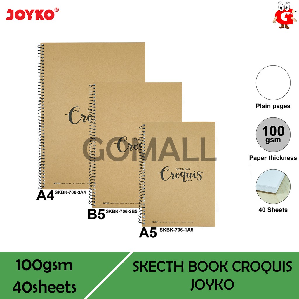 

Sketchbook/Buku Sketsa Joyko SKBK-706 40 Lembar