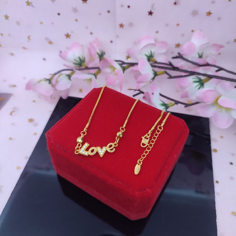 Kalung xuping wanita dewasa lapis emas 24k anti luntur anti karat COD