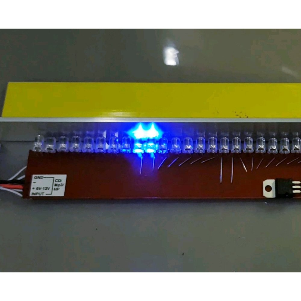 Unik VU METER 40LED WITH PEAK HOLD PIC16F88 Berkualitas