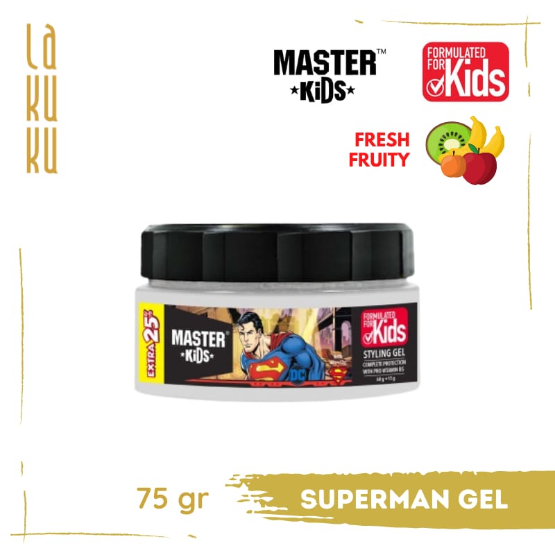 Lakuku - Master Kids Hair Styling Gel Jar Rambut Anak 75gr Superhero