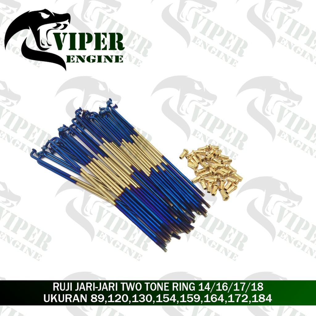 [ BISA COD ] RUJI JARI JARI VELG TWO TONE RING SEMUA UKURAN TWO TUN 2 RAINBOW PELANGI JERUJI MOTOR V