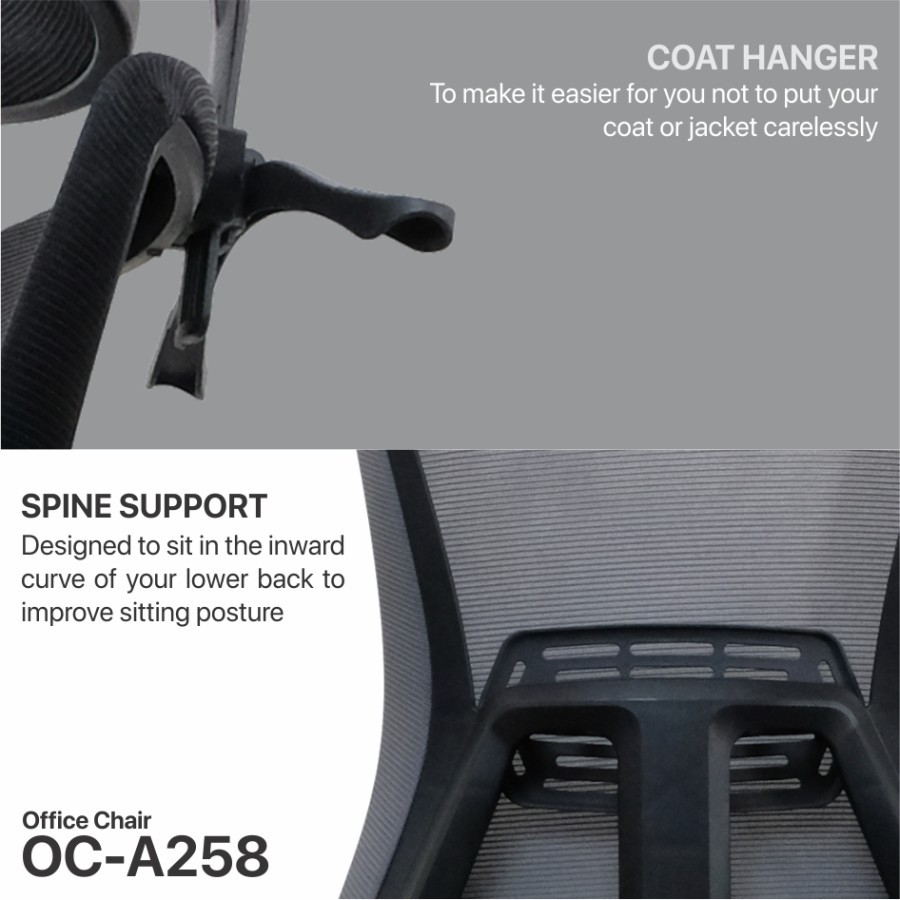 Fantech Kursi Kerja Kantor OCA258 / OC-A258 Premium Office Chair