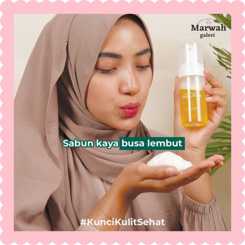 SABUN CUCI MUKA FABIL-MILD FOAM HI GLOWING FABIL. FACIAL WASH DALAM BENTUK BUSA. MILD FOAM TERLARIS