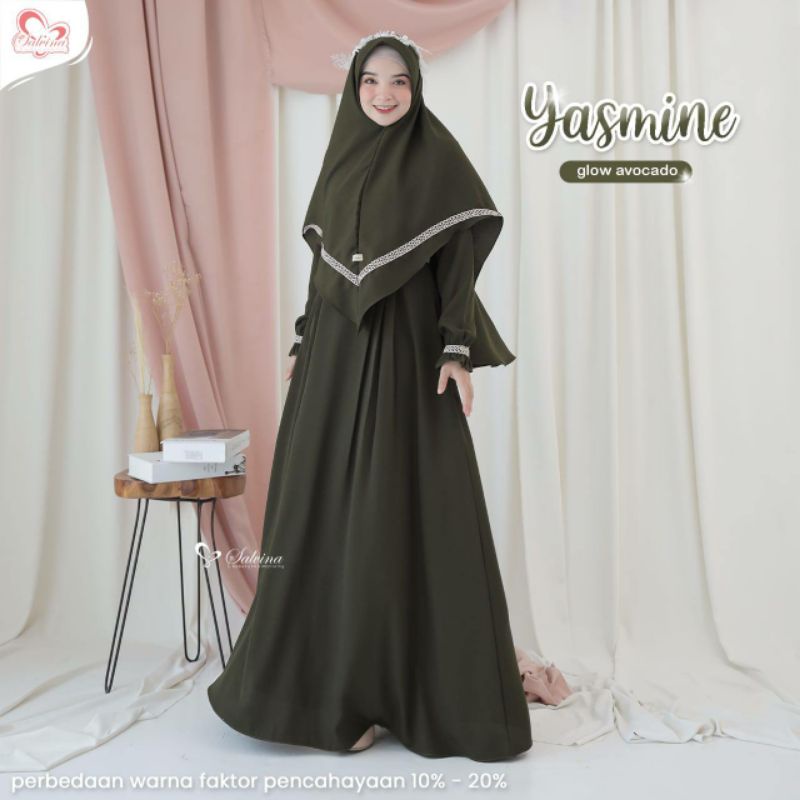 YASMINE DRESS || GAMIS POLOS SIMPEL || ORI BY SALVINA