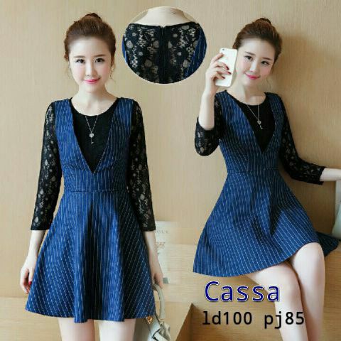 (COD) Cassa Dress Varian Warna / Pakaian Wanita / Dress