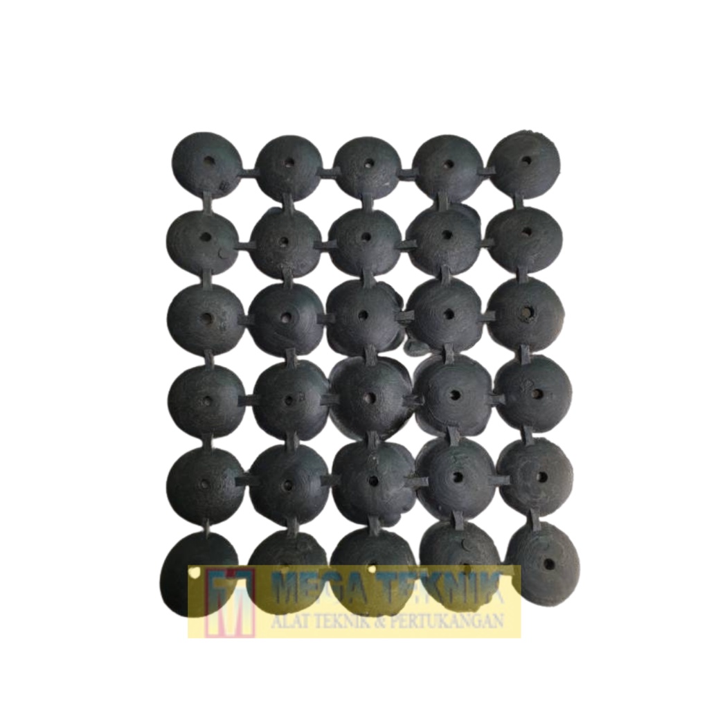 [10 Lembar] Karet Paku Seng Transparan / Hitam - Seal Karet Atap Seng