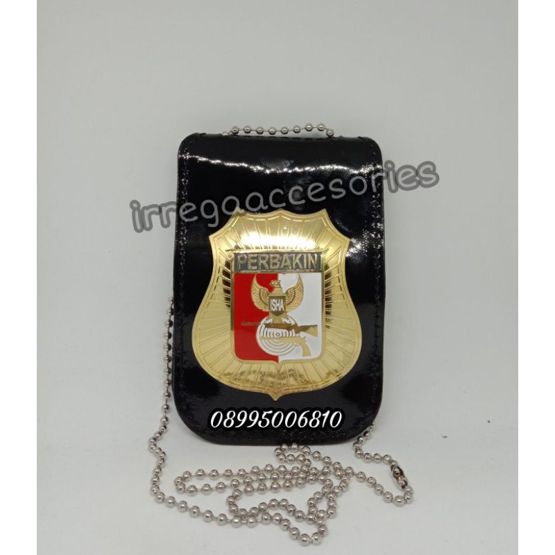 DOMPET KTA PERBAKIN asli KULIT/DOMPET KALUNG lencana Perbakin