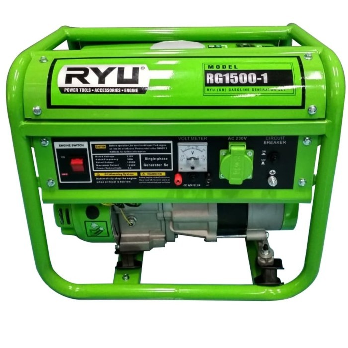 RYU Mesin Genset Mini Generator Listrik 1000 Watt / Mini Genset Bensin