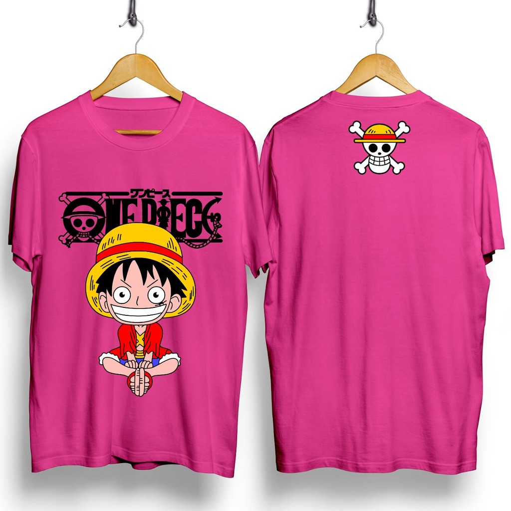 A27 /  ONE PIECCE LUTFFY SMILE / KAOS PRIA / KAOS DISTRO / KAOS ANIME / KAOS MURAH