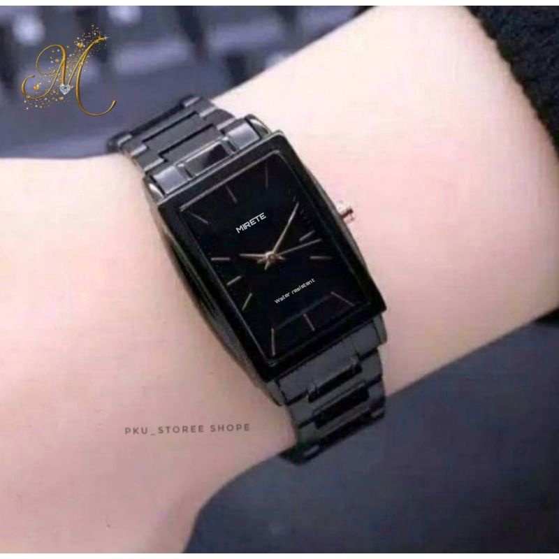 JAM TANGAN CEWEK PERSEGI RANTAI STAINLIS STEL TAHAN AIR_JAM TANGAN KASUAL WANITA WATER RESISITANT_JAM TANGAN CEWEK MIRETE ORIGINAL FREE BATRAI JAM TANGAN SPORTY WANITA/CEWEK COD BAYAR DI TEMPAT JAM TANGAN WANITA MURAH_JAM TANGAN CEWEK TERLARISS