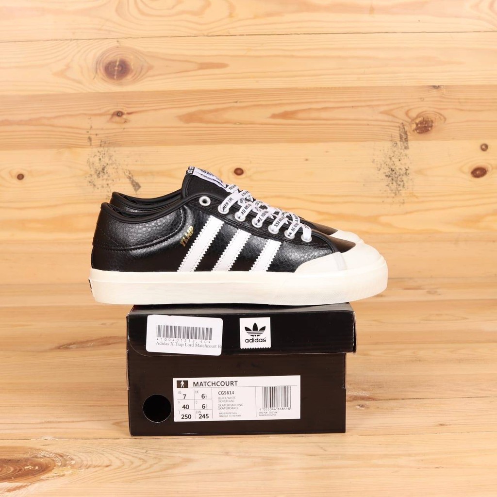 ORIGINAL SNEAKERS ADIDAS X TRAP LORD MATCHCOURT BW LEATHER