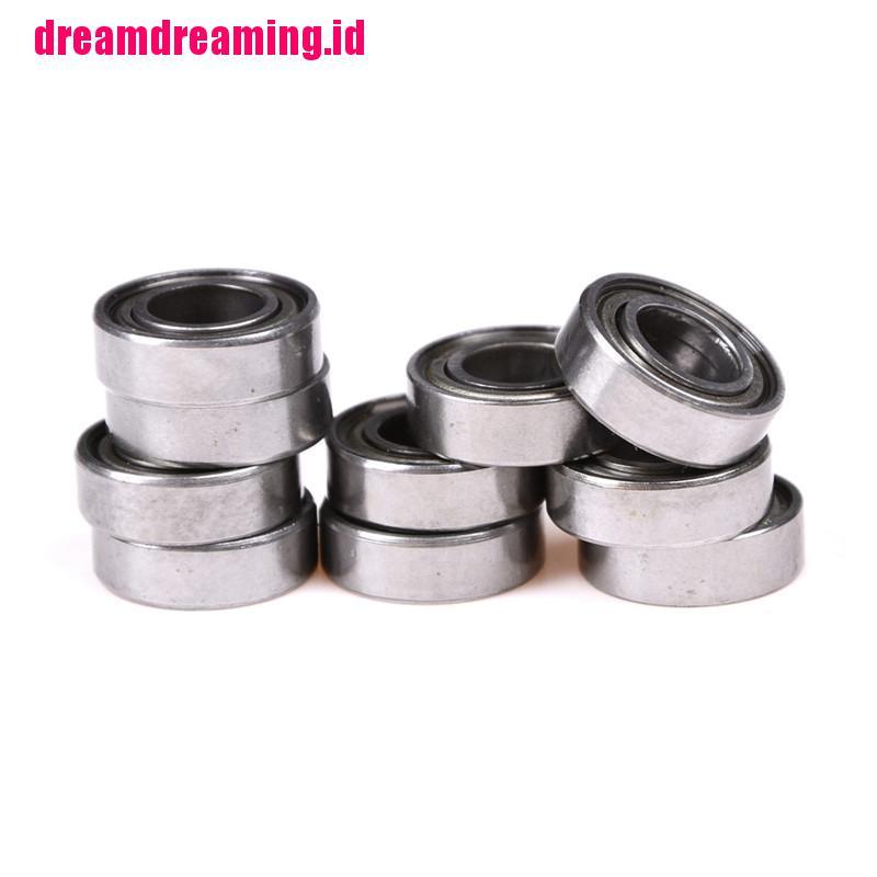 10pcs 688ZZ Bola Bearing Miniatur Bahan Metal Ukuran 8x16 X 5mm