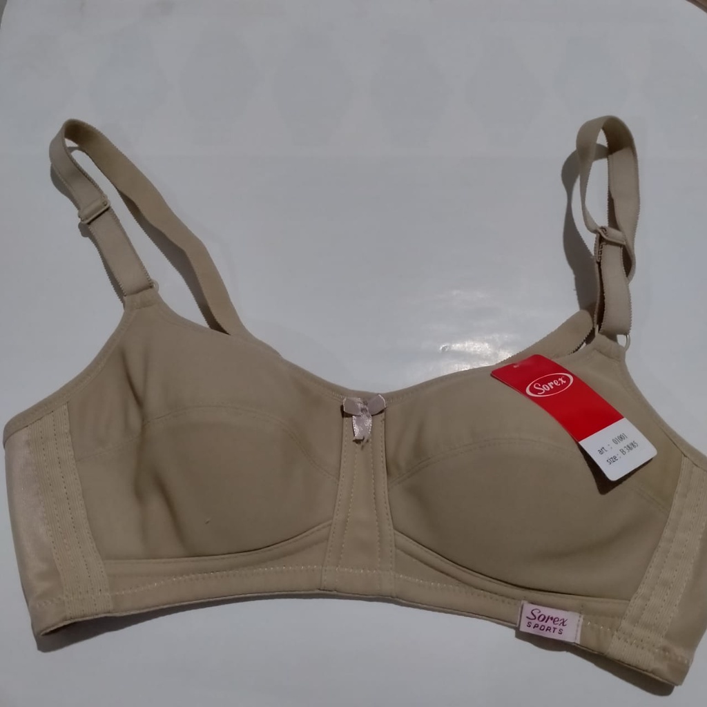 Bra / BH / pakaian dalam wanita Sorex 01001 busa tipis cup kecil tanpa kawat kait 2 34-40