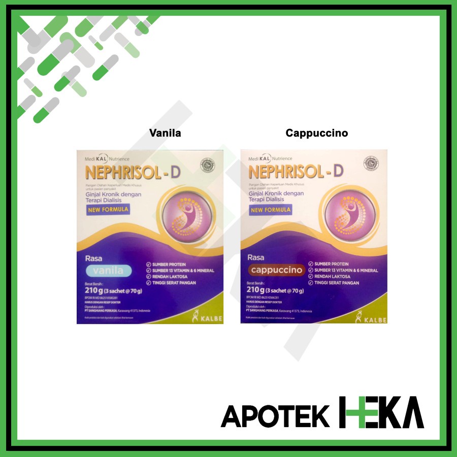 

Nephrisol-D Vanila 210 gram - Susu Pasien Ginjal Dialisis (BANDUNG)