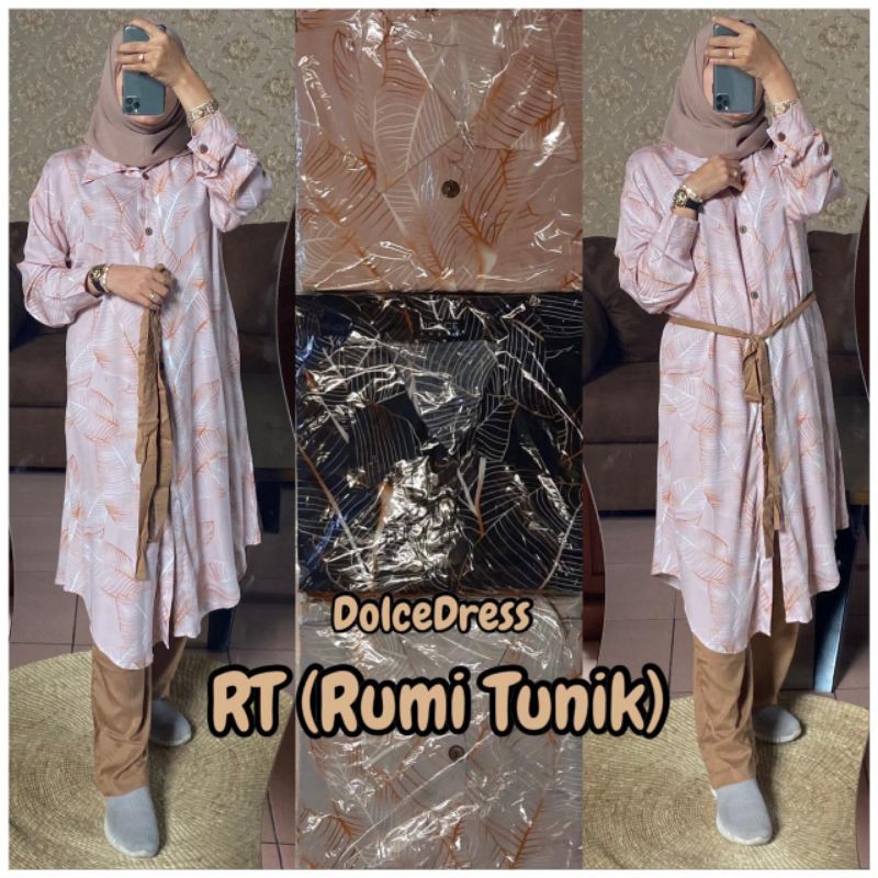 One Set Tunik DOLCE RUMI Daily One Set Rayon Super