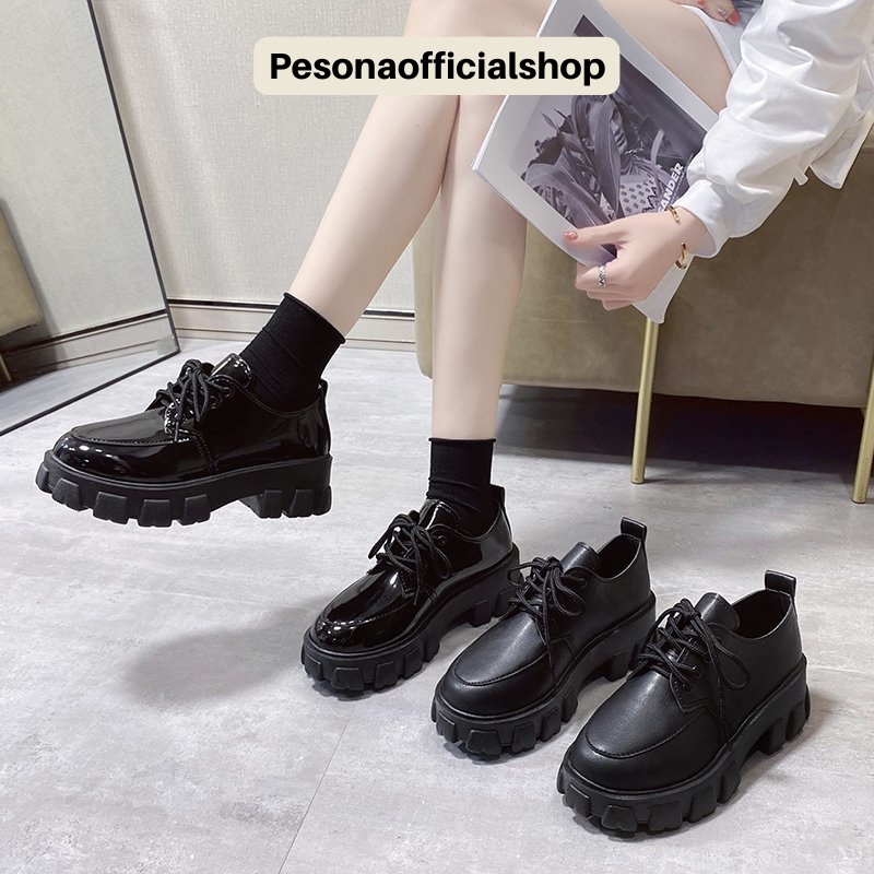 COD POS Y5 Sepatu Sneakers Boot wanita Sepatu Hitam Premium