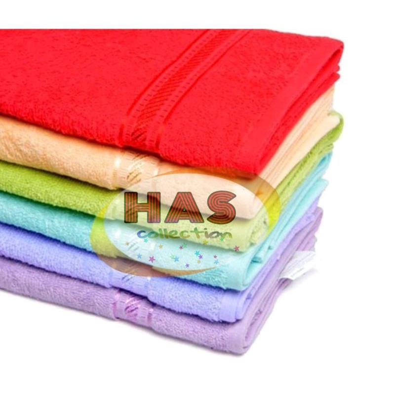 Handuk MP POLOS WARNA UK 50X100 Cm NO LABEL FR