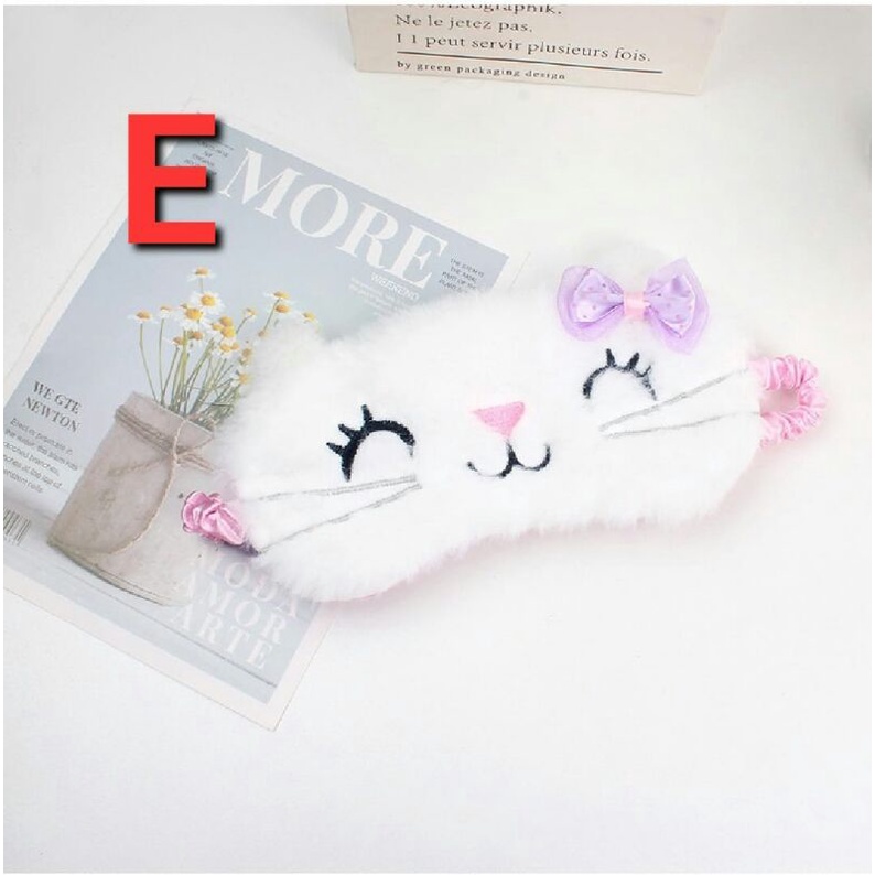 ready sleep mask masker penutup mata tidur unicorn cat anak