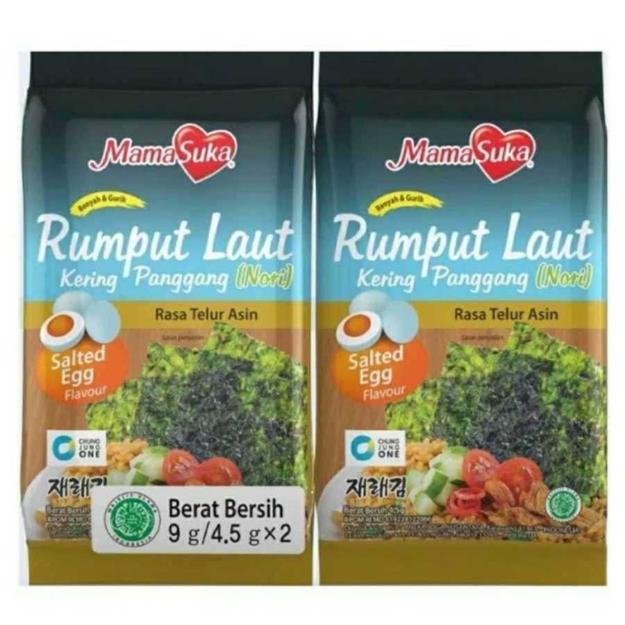 

MAMA SUKA RUMPUT LAUT TELUR ASIN / SALTED EGG ROASTED SEAWEED 2S