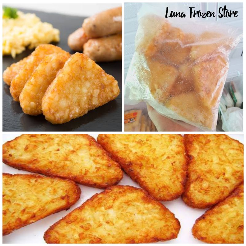 

Kentang Hashbrown / potato hashbrown kentang goreng frozen food bogor cemilan instan beku murah bogor depok