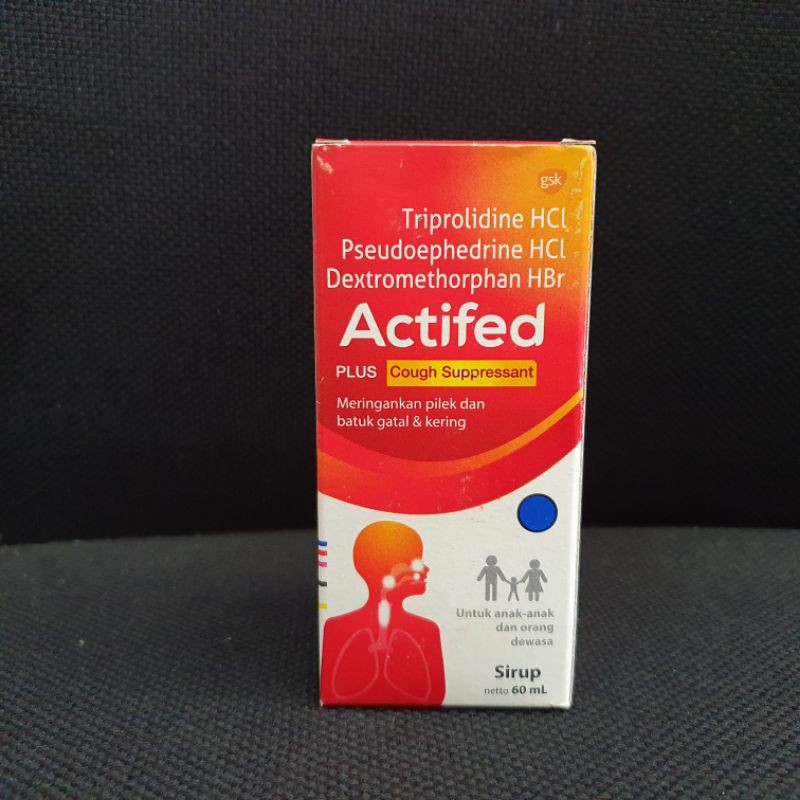 Jual Actifed Plus Cough Suppressant Merah Shopee Indonesia 7220