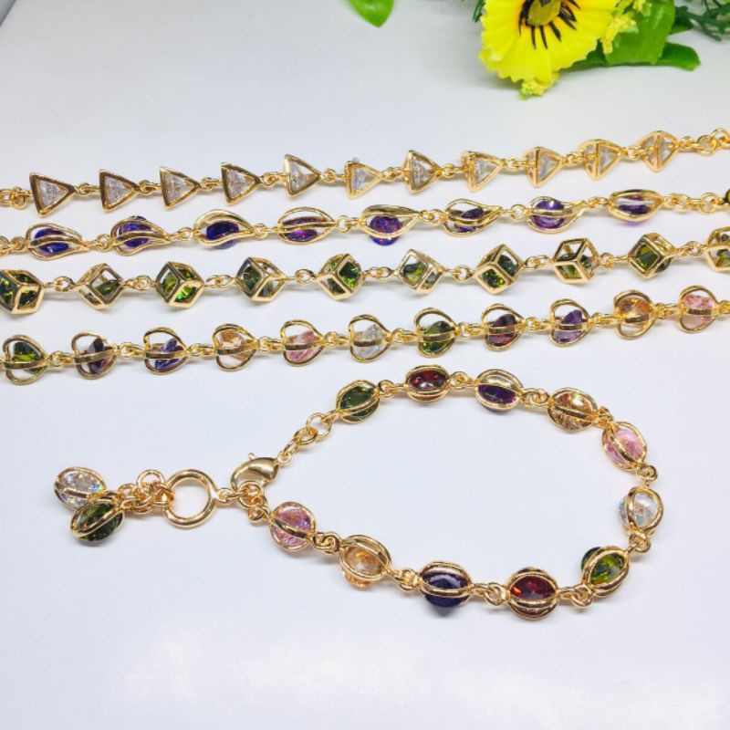 Gelang replika emas model jepang korea fashion untuk aksesories wanita kekinian