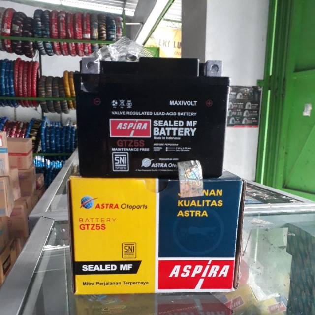 aki aspira GTZ-5S 12v 3.5 ah 10 hr