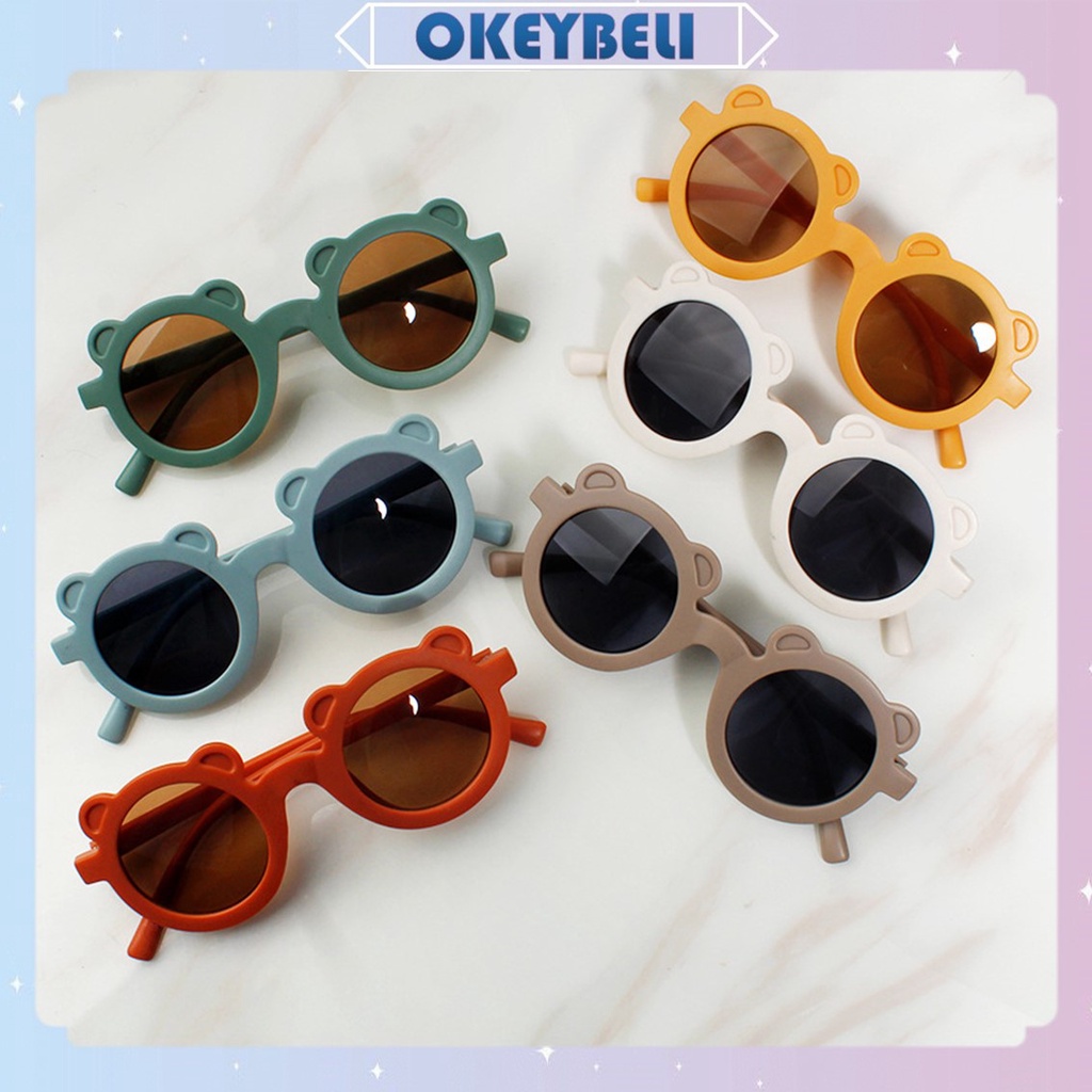 •OKEY BELI•KC522 Kacamata Anak Fashion Telinga Beruang Bear kacamata hitam Kids Sunglasses