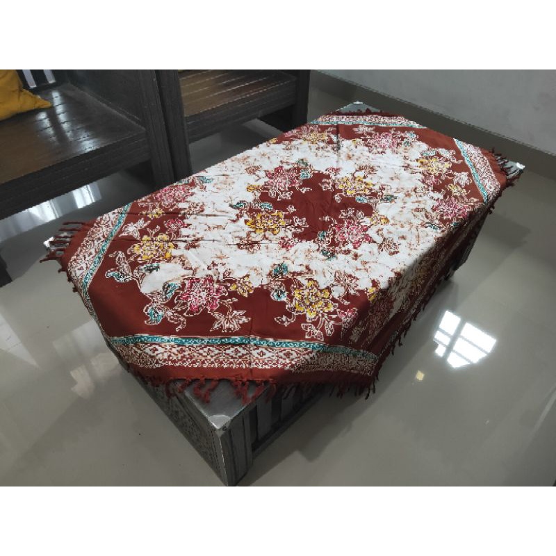 Terlaris Taplak Meja Kotak Batik Coletan Ronce